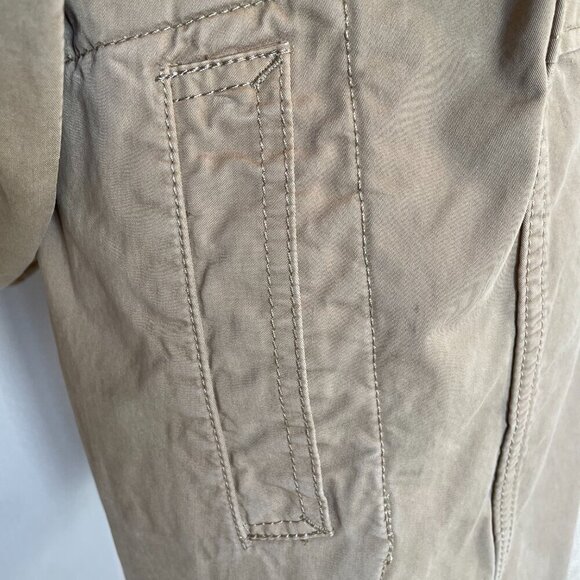 Lucky Brand Women's Canvas Field Khaki Utility Long Jacket, Size S - Picture 5 of 8
